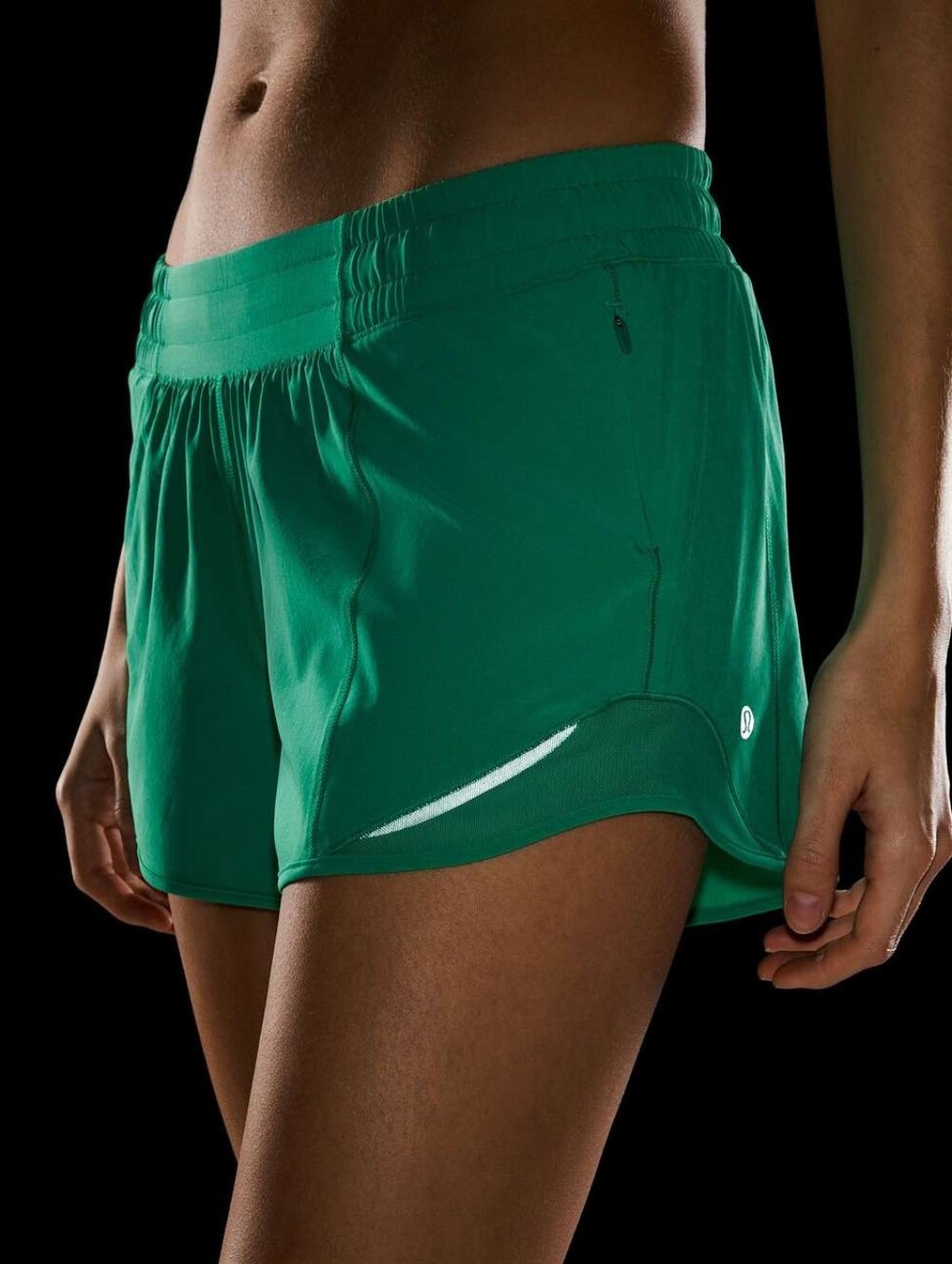 Lululemon Hotty Hot Low-Rise Lined Short 4" Kelly Green Size 4 No Liner